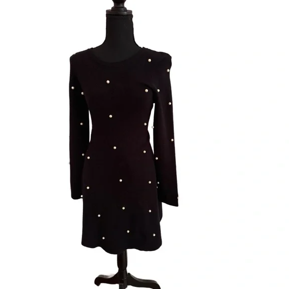 zara black pearl dress BAILEY main image 0